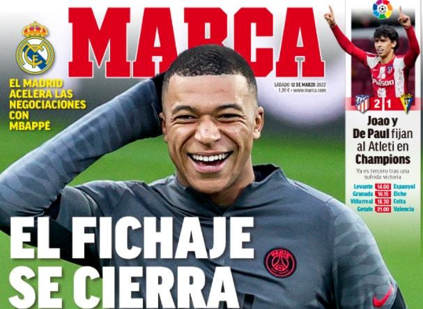 德转列自由转会身价前10：姆巴佩1.8亿欧第1，梅西8000万第2